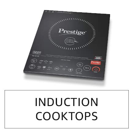 Philips Viva Collection HD4928/01 2100-Watt Induction Cooktop, Soft Touch Button with Crystal Glass (Black)