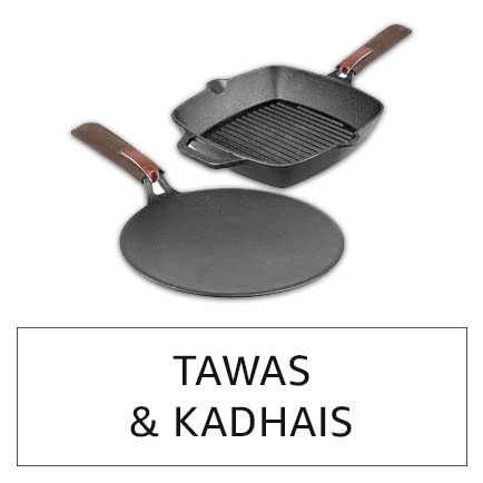 Prestige Omega Select Plus 27.5cm Non-Stick Omni Tawa |Induction Base |Gas & Induction Compatible| Metal Spoon Friendly | Sturdy Handles